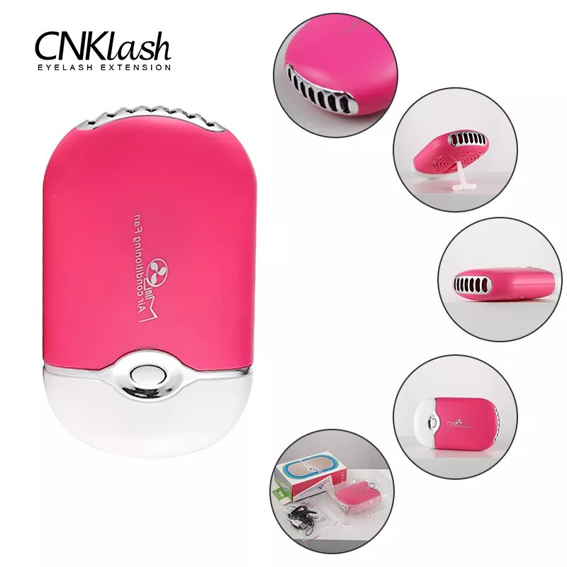 Eyelash Extension Glasses - Mini ventilateur USB pour faux-cils, séchage