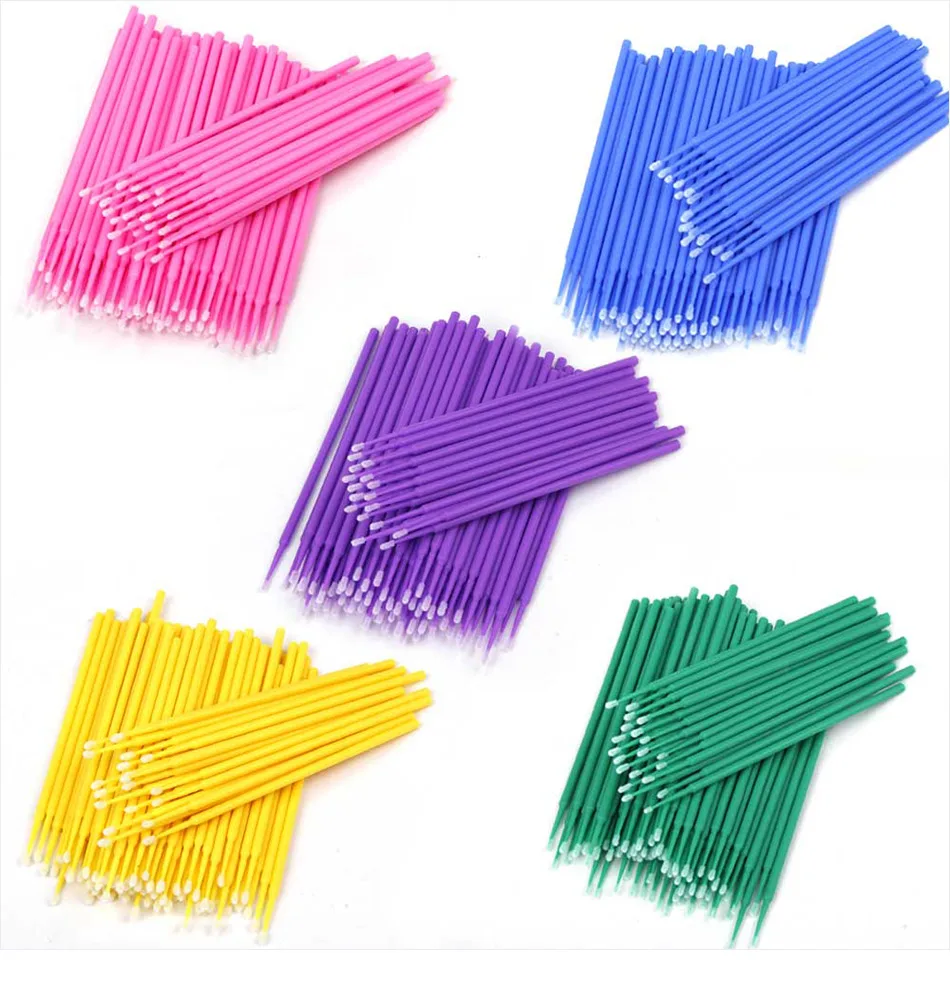 Eyelash Extension Vendor - Brosse à cils jetable, 100 pièces/sac,