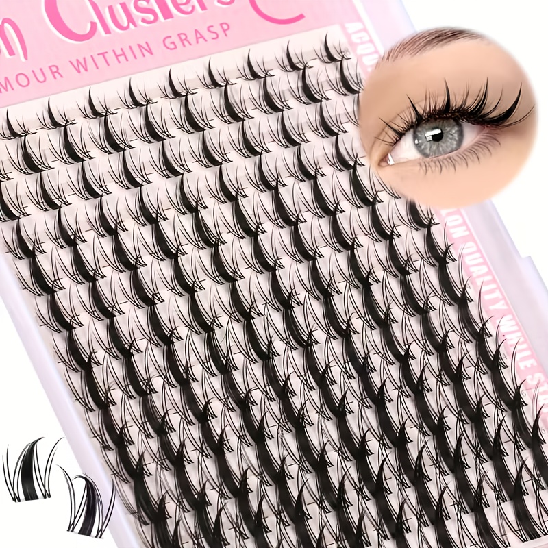 Eyelash Extension Wet Look - 140 faux cils de fée 8-18mm,