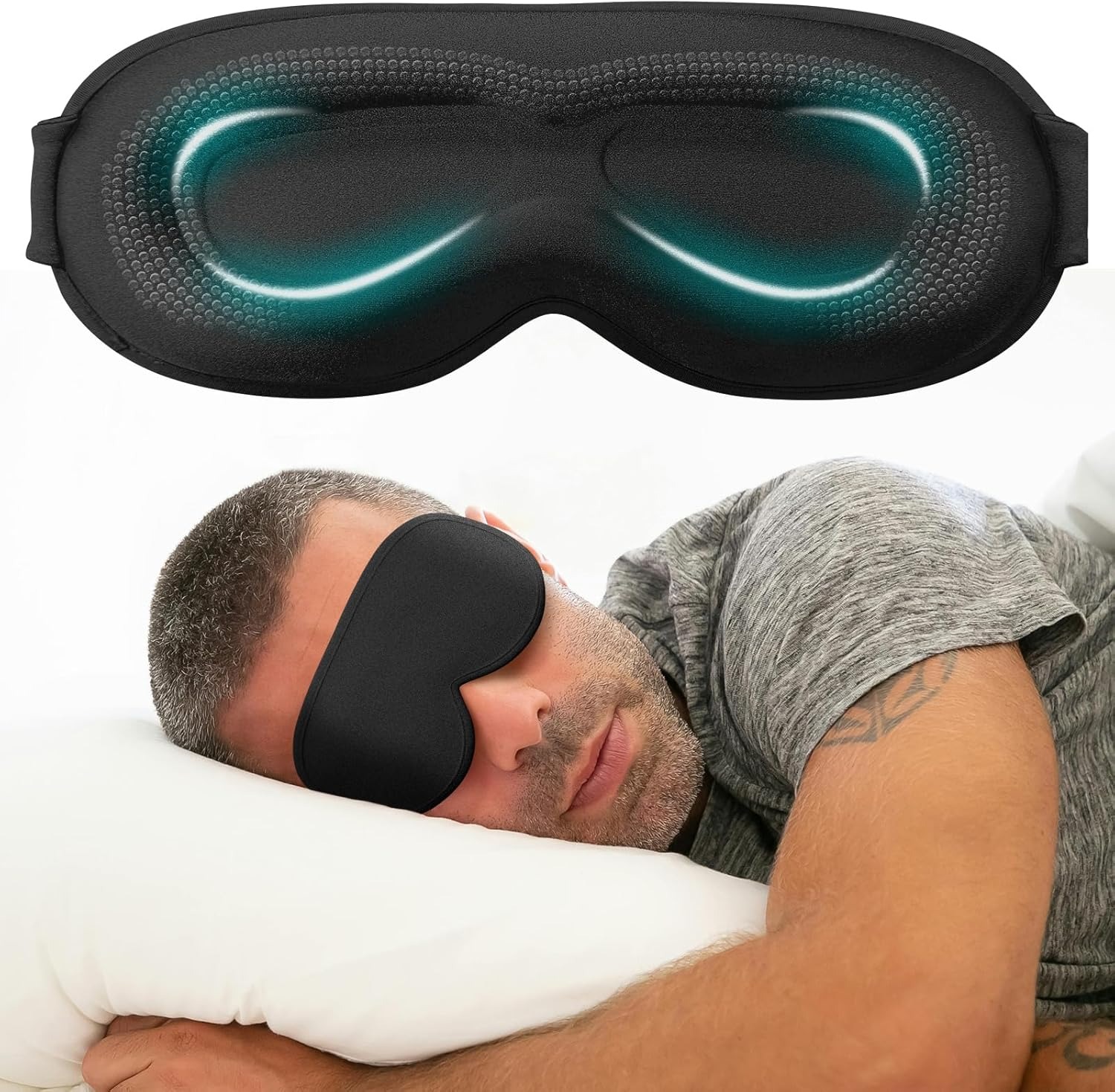 Eyelash Extension For Men - Masque pour les yeux pour dormir