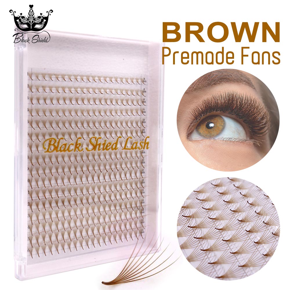 Eyelash Extension Russian Volume - 320 éventails préfabriqués colorés à base