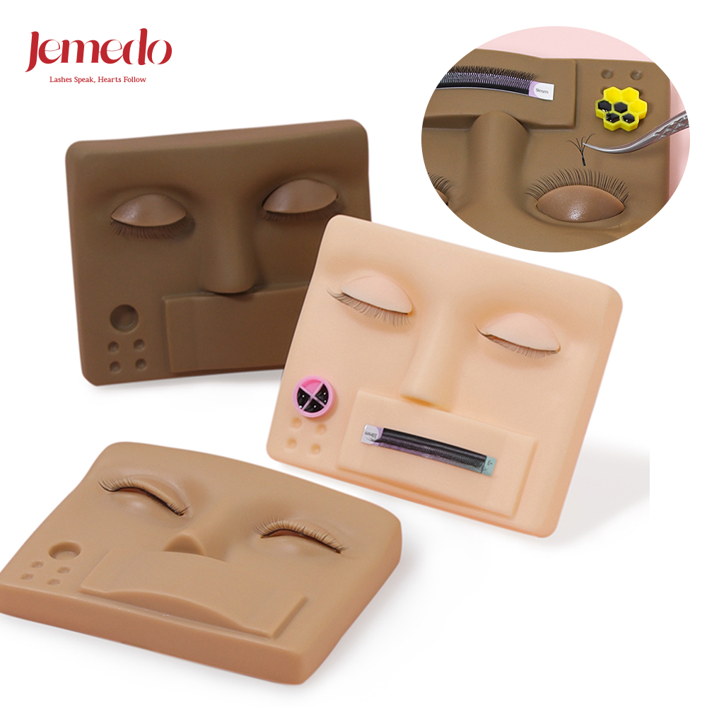 Eyelash Extension Model - JEMEDO Tête d'entraînement en silicone pour