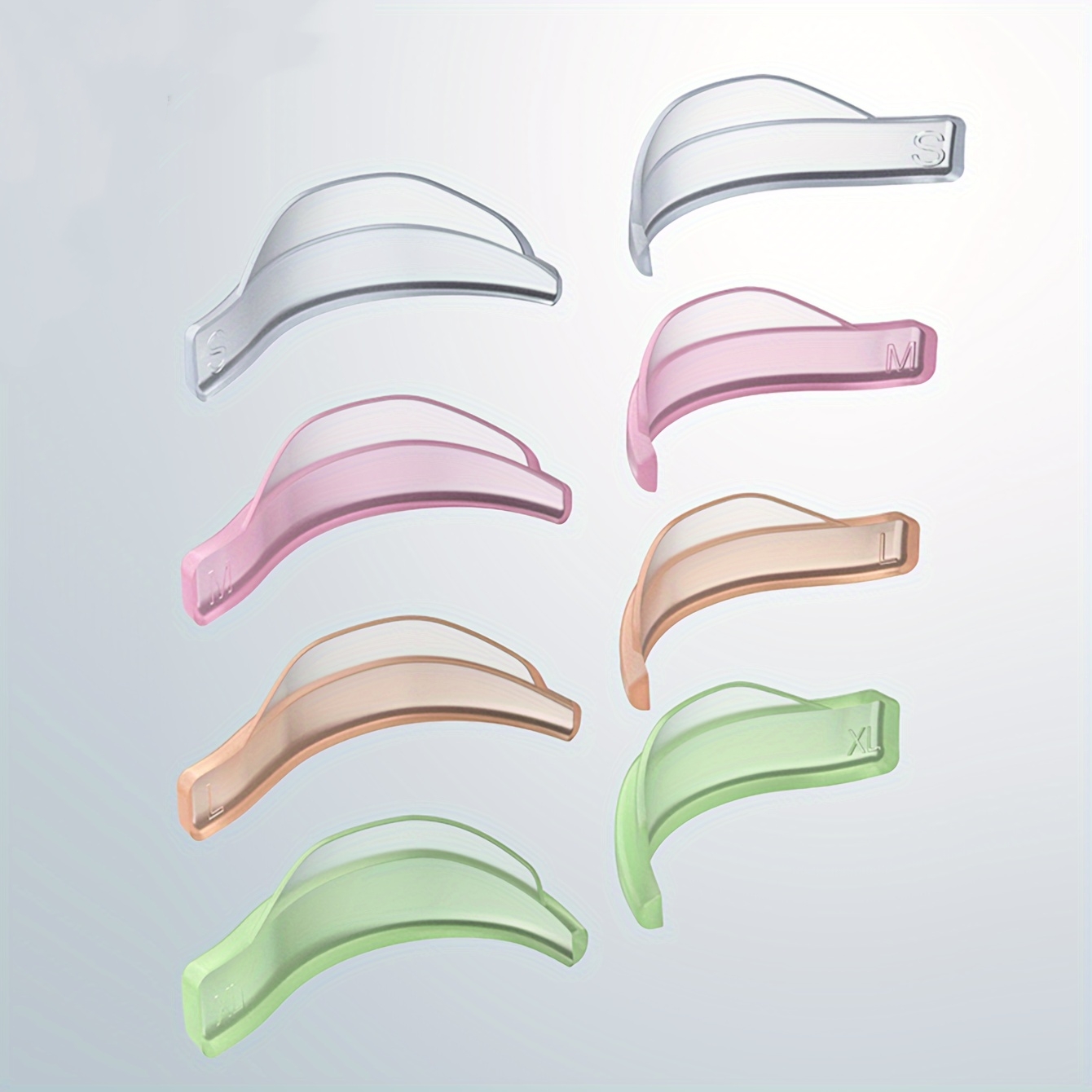 Eyelash Extension Model - 4 paires de coussinets en silicone