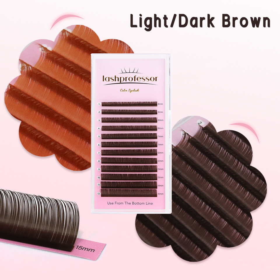 Eyelash Extension Russian Volume - Extension de cils brun foncé 0.05