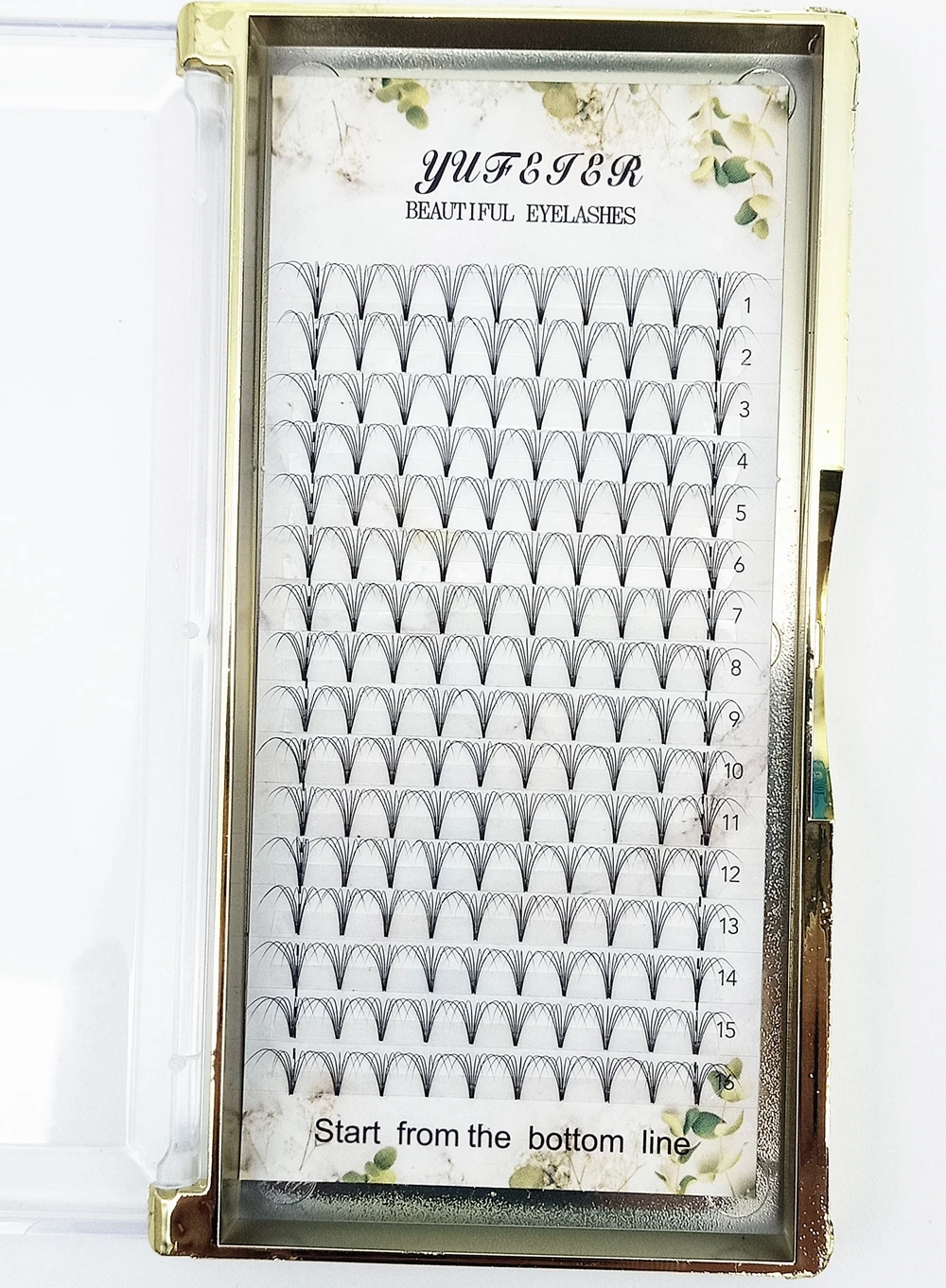 Eyelash Extension Russian Volume - HBZGTLAD 16 Lignes de Bouquets de