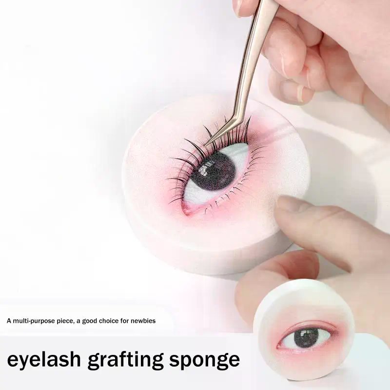 Eyelash Extension Model - 1/3/5 pièces Présentoir d'entraînement pour extensions