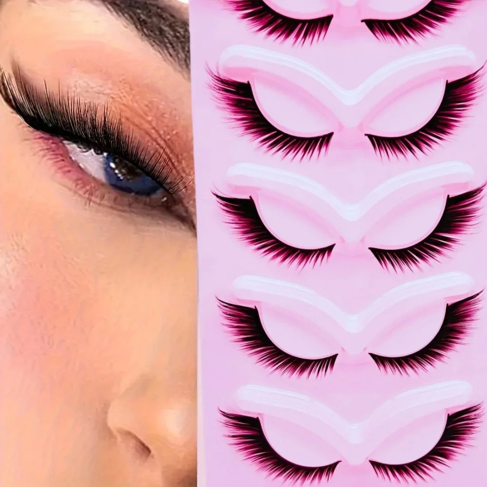 5 paires de faux cils à l'aspe - Eyelash Extension Cat Eye avis et prix