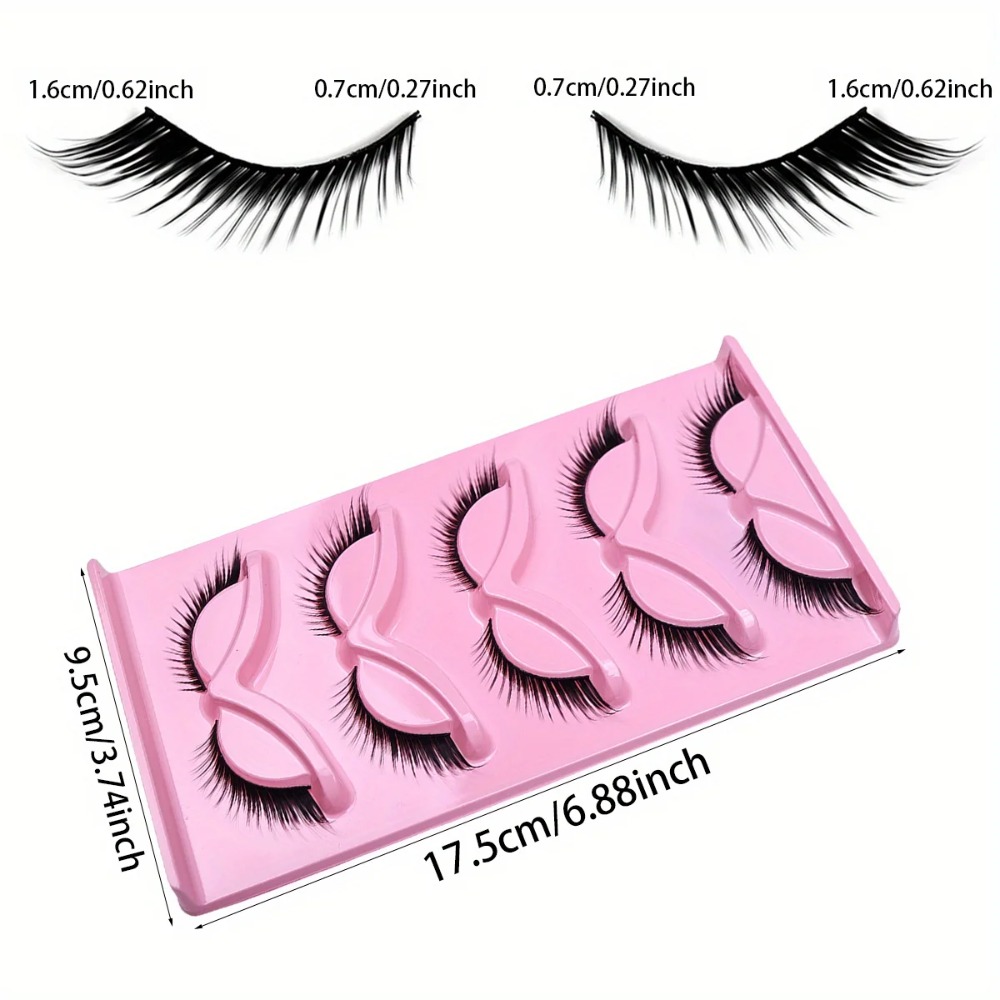 5 paires de faux cils à l'aspe - Eyelash Extension Cat Eye avis et prix