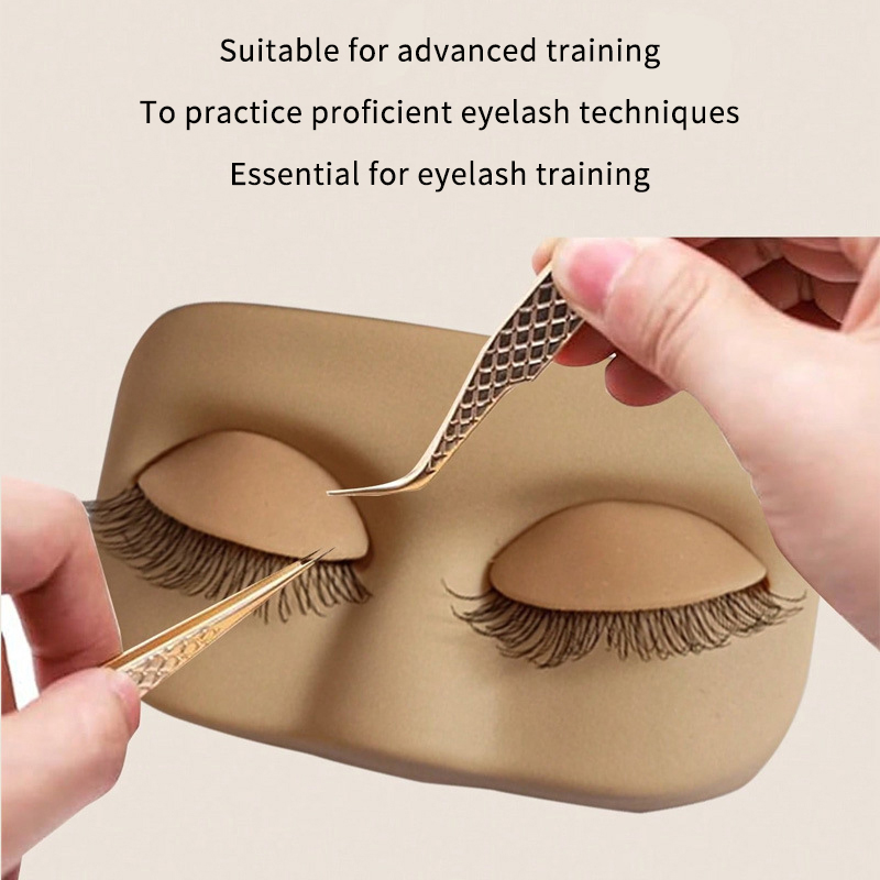 Mini cils modèle plat tête pra - Eyelash Extension Model avis et prix