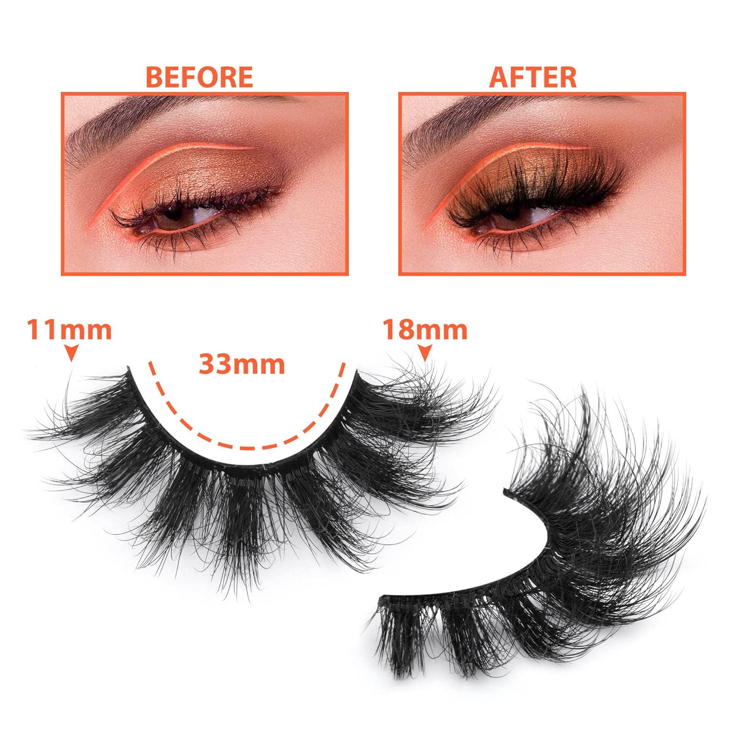 7 paires de Faux cils moelleux - Eyelash Extension Cat Eye avis et prix