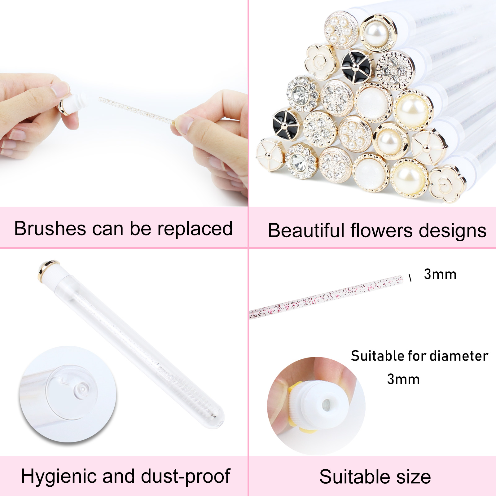 Baguettes de Mascara Tube 20 p - Eyelash Extension Vendor avis et prix