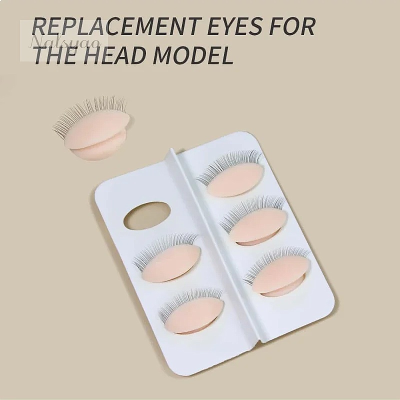 3 paires de paupières en silic - Eyelash Extension Model avis et prix