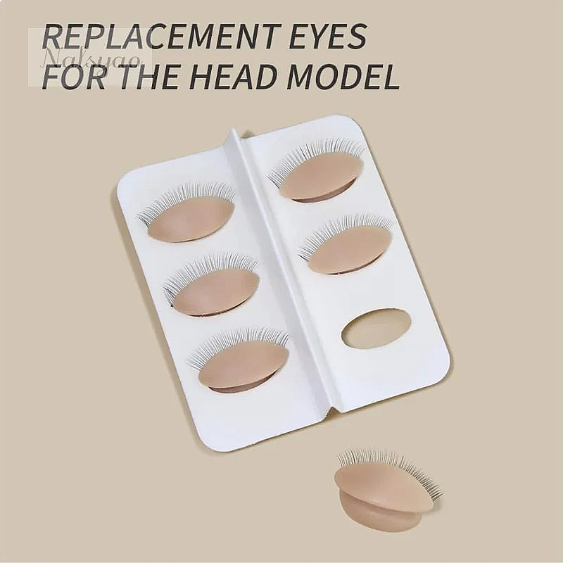 3 paires de paupières en silic - Eyelash Extension Model avis et prix