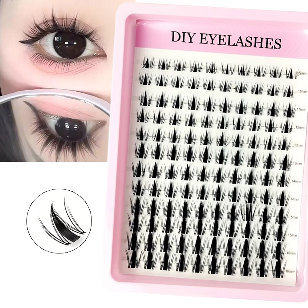 120 faux cils effet fée 8-16mm - Eyelash Extension Wet Look avis et prix