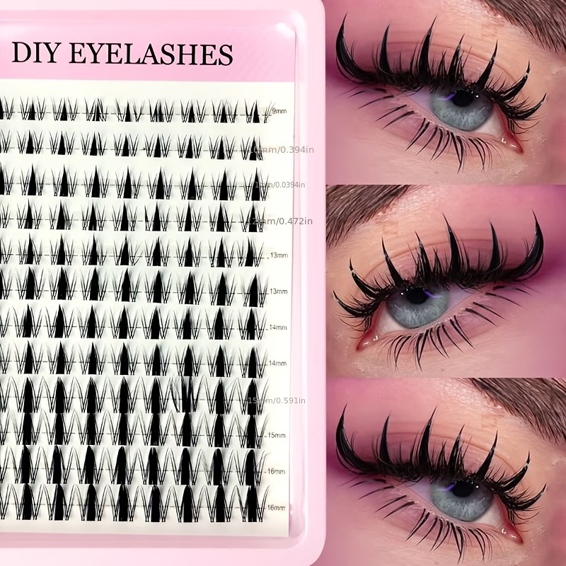 120 faux cils effet fée 8-16mm - Eyelash Extension Wet Look avis et prix