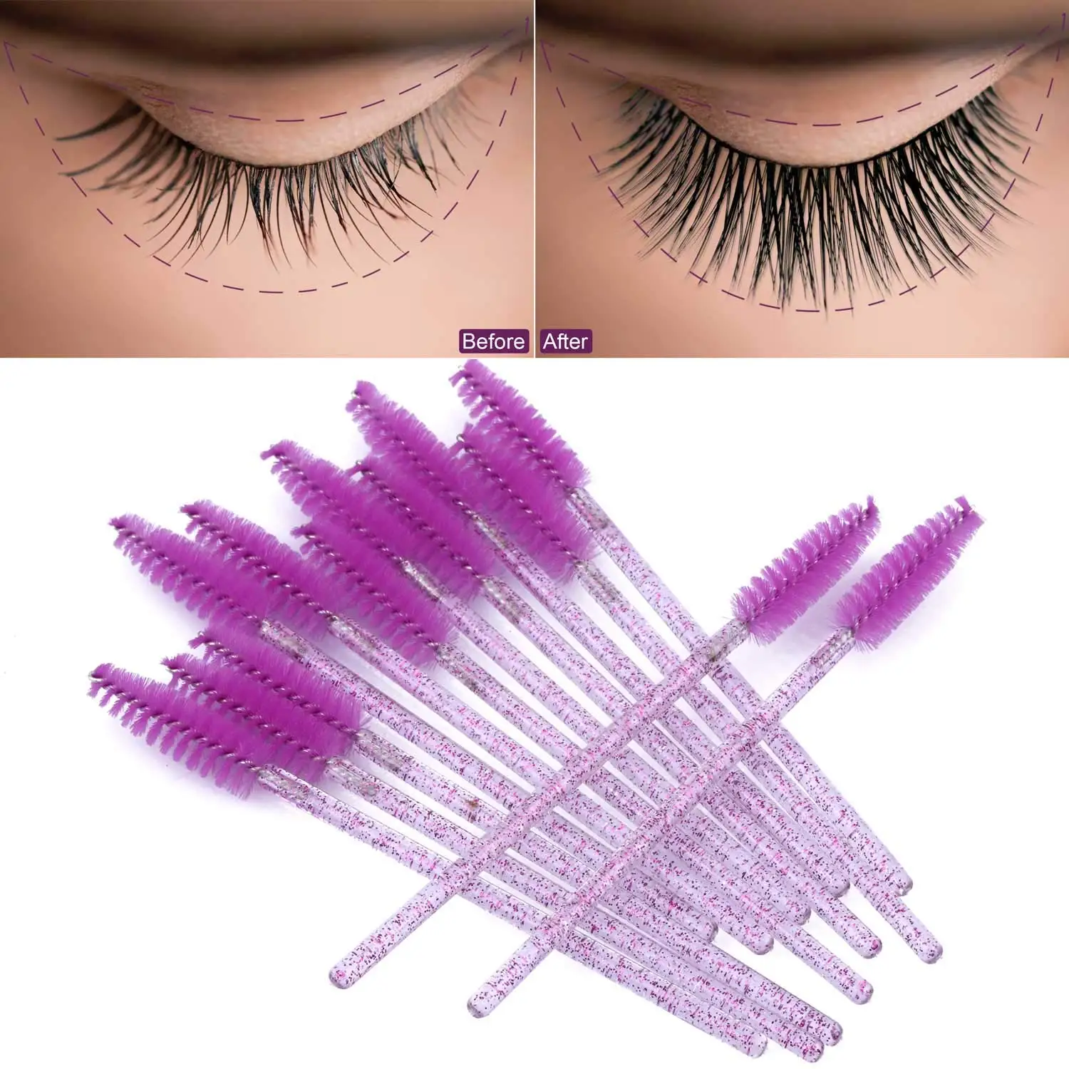 Baguettes de Mascara jetables, - Eyelash Extension Vendor avis et prix