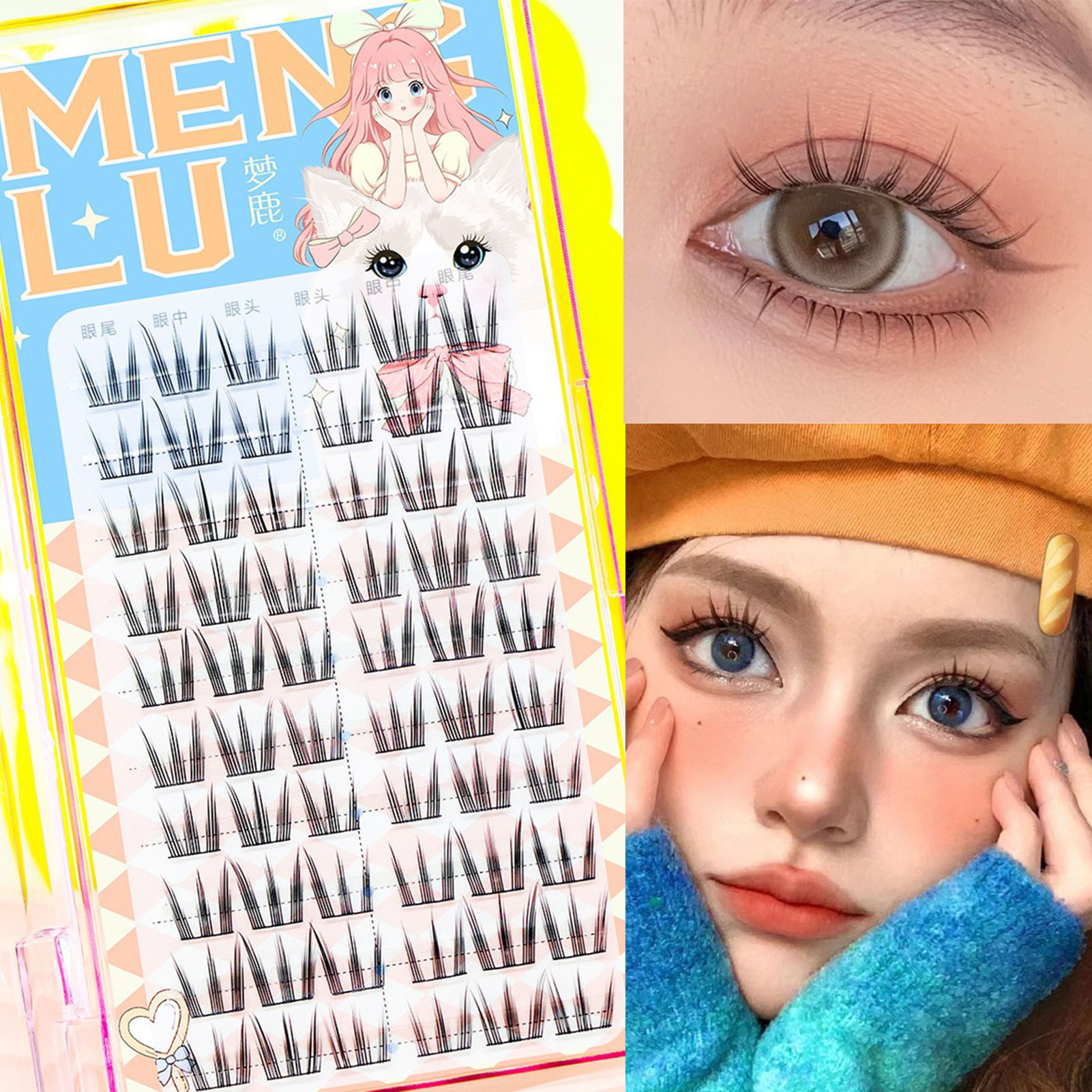 10 rangées de faux cils tourne - Eyelash Extension In Chinese avis et prix