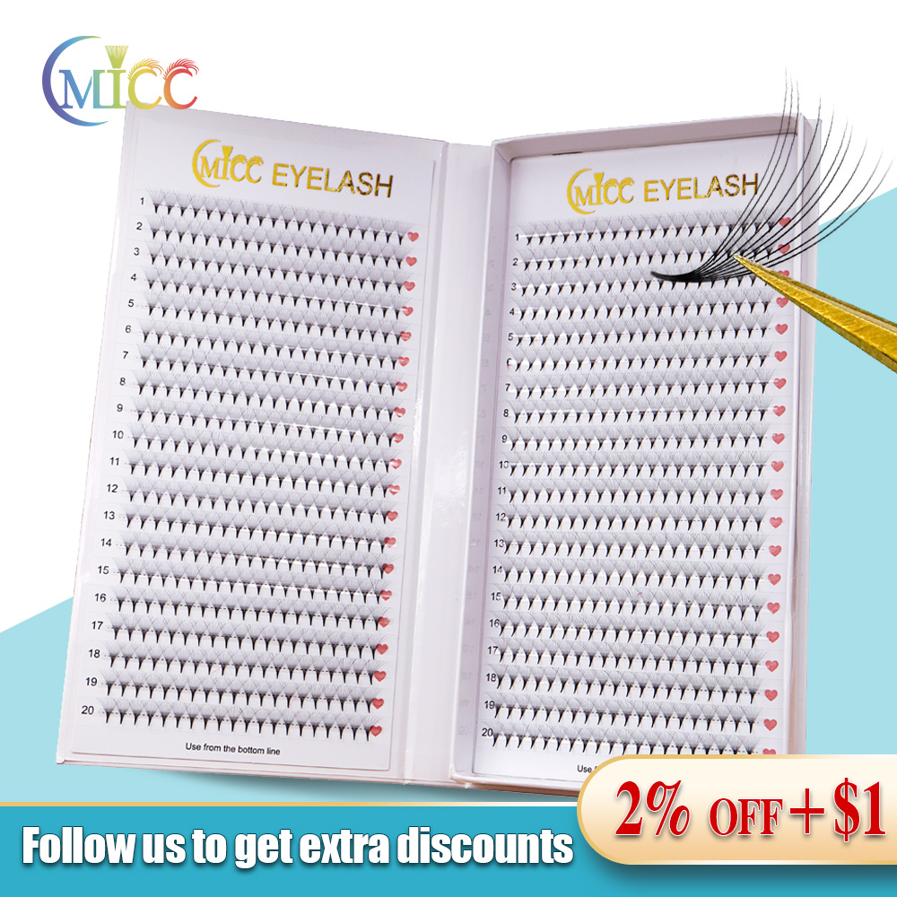 40 lignes 2D 1600 ventilateurs - Eyelash Extension Russian Volume avis et prix