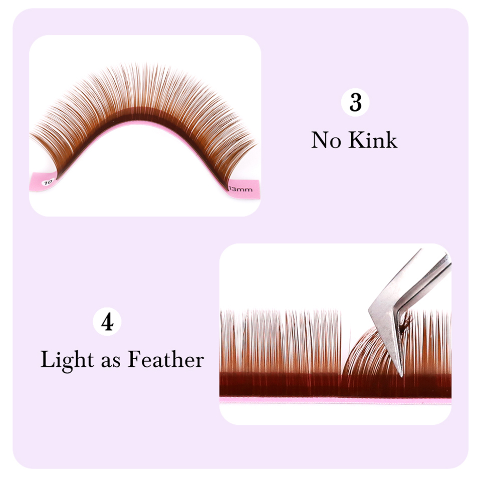 Extension de cils brun foncé 0 - Eyelash Extension Russian Volume avis et prix