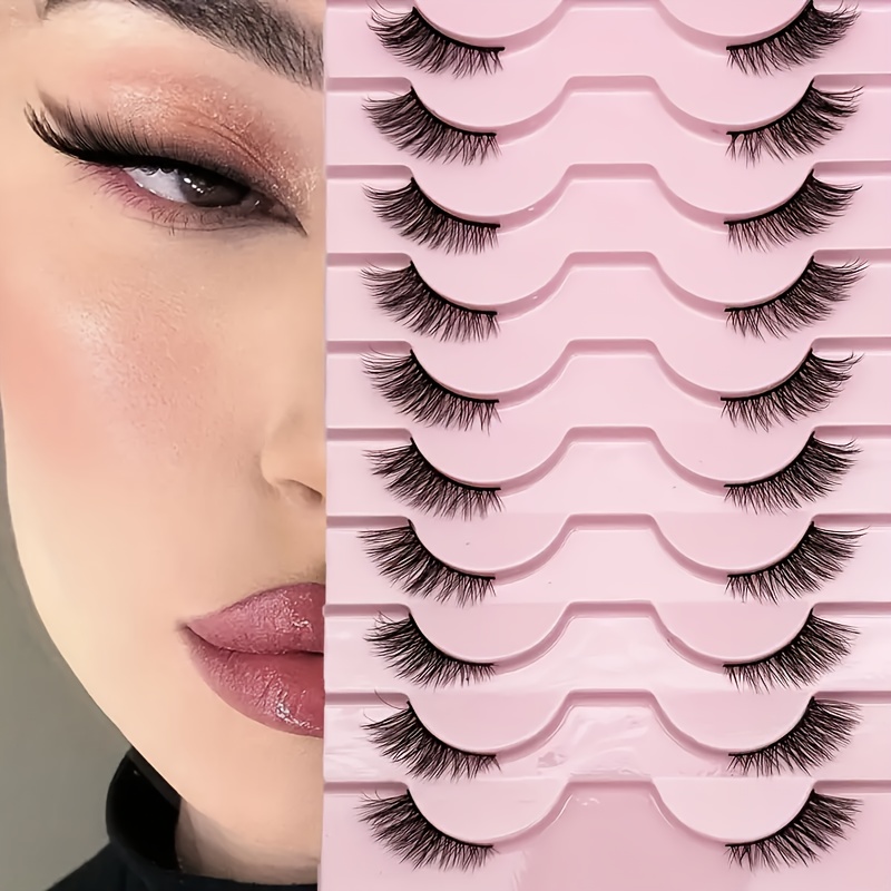 10 paires de demi-cils naturel - Eyelash Extension Cat Eye avis et prix