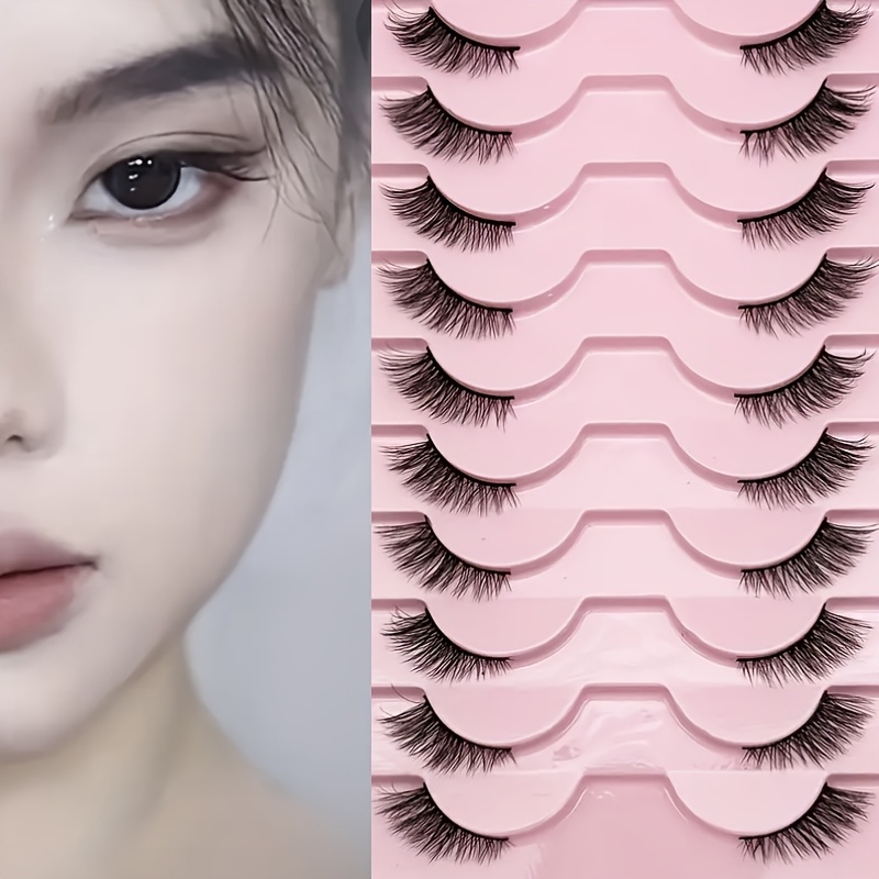10 paires de demi-cils naturel - Eyelash Extension Cat Eye avis et prix