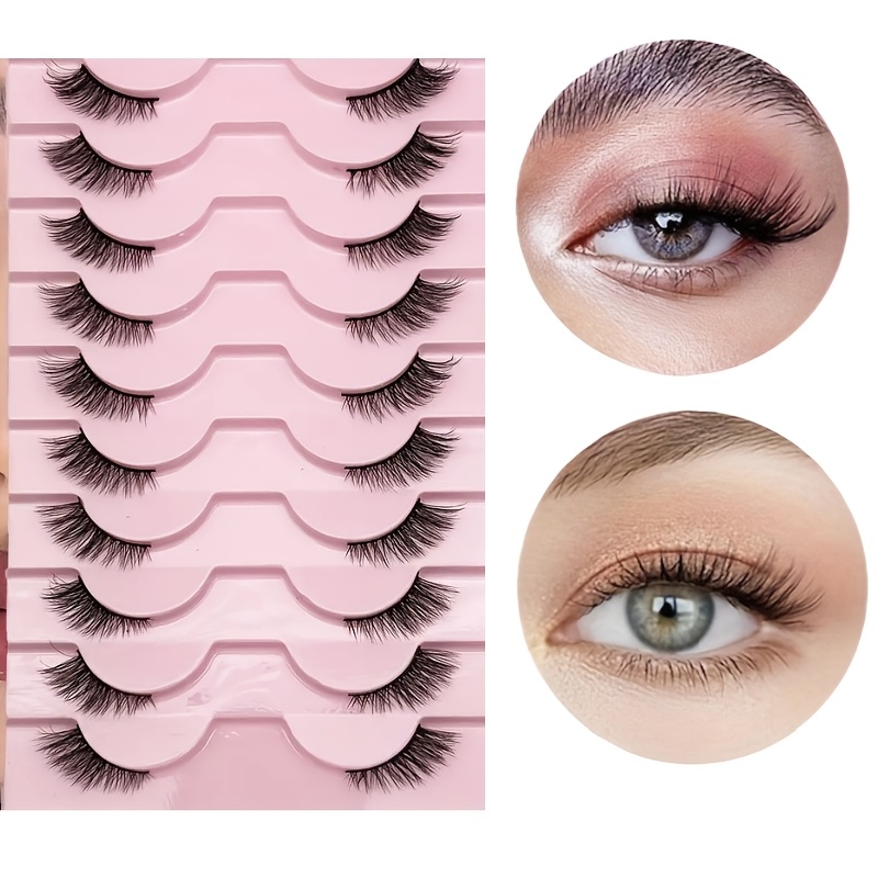 10 paires de demi-cils naturel - Eyelash Extension Cat Eye avis et prix