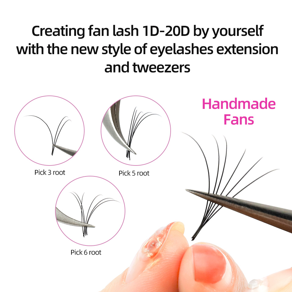 Rujade 5 cas / lot faux extens - Eyelash Extension Russian Volume avis et prix